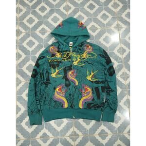 *VERY RARE* LIMITED EDITION 2002 RELEASE CHRISTIAN AUDIGIER ED HARDY HOODIE
